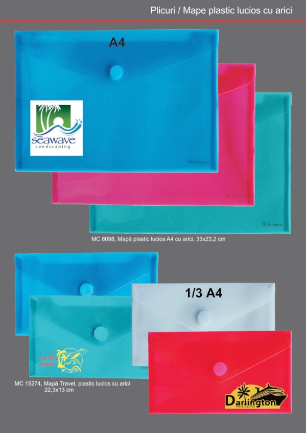oferta plicuri mape din plastic mat cu arici carton si hartie